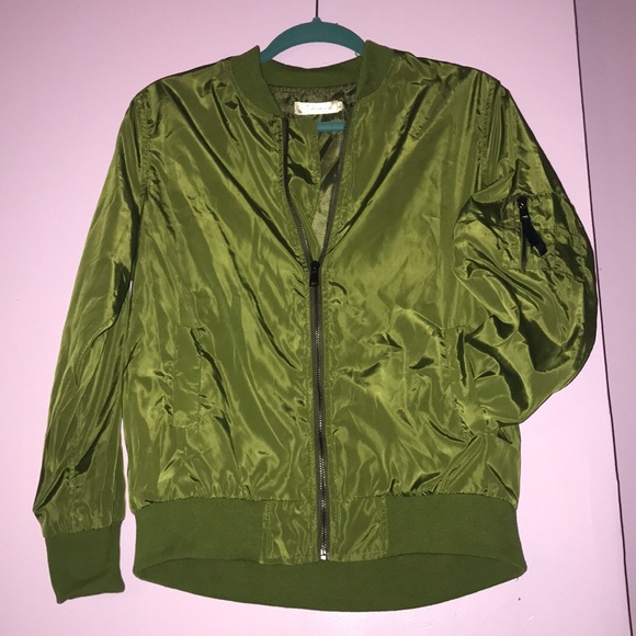 Green light weight bomber jacket - Picture 2 of 3